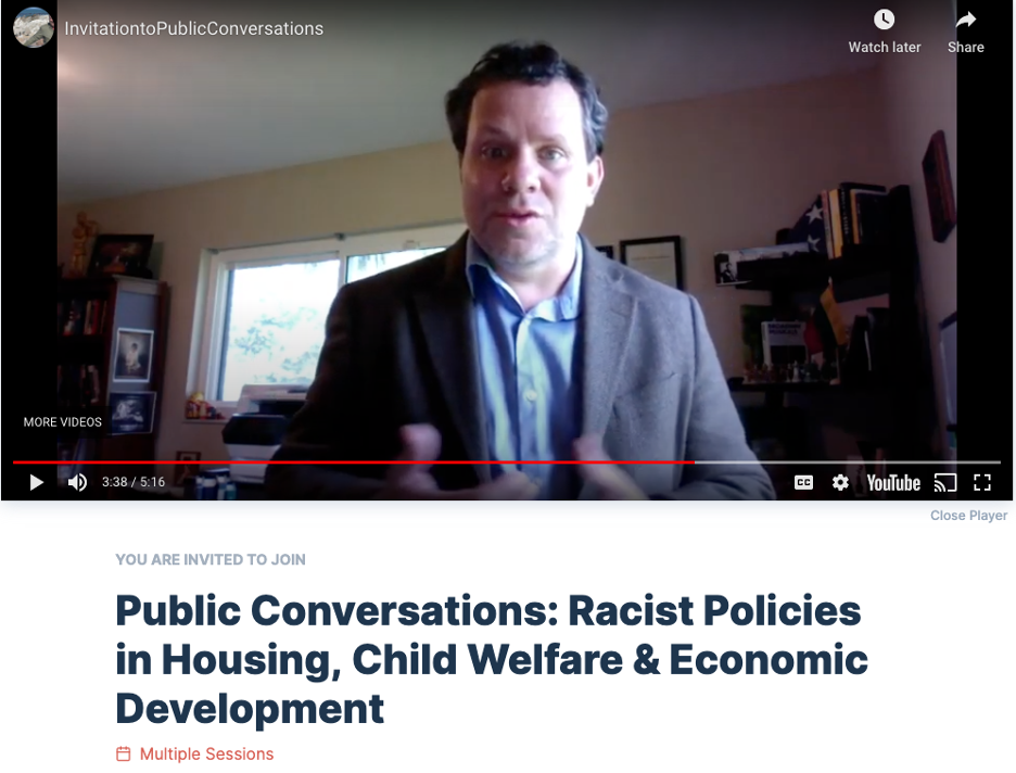 Public Conversations: Racist Policies in Child Welfare