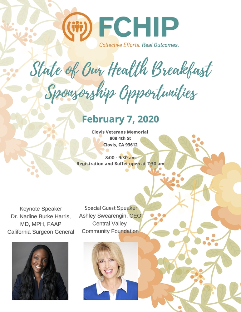 State of Our Health 2020 Breakfast - Sponsorship Opportunities