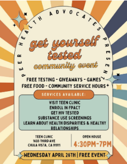 San Ysidro Health Teen Clinic free community event!